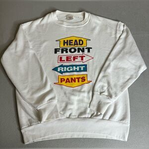 Vintage Sweatshirt Head Front Left Right Pants Size L Delta Tag made in USA